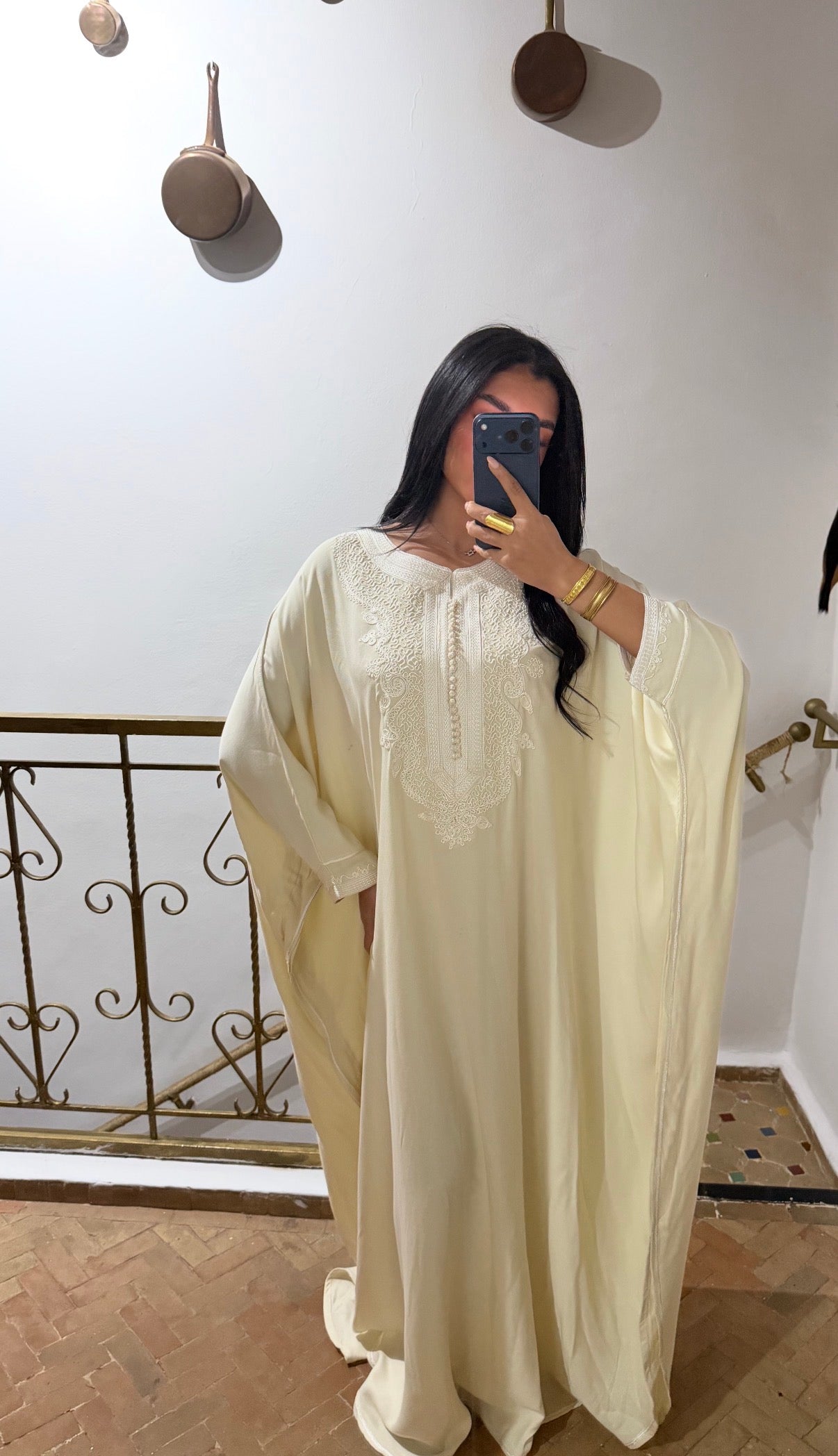 Gandoura Papillon Ivoire