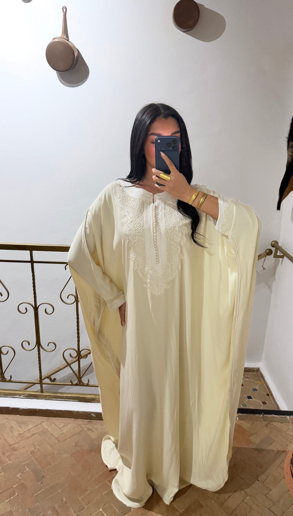 Gandoura Papillon Ivoire