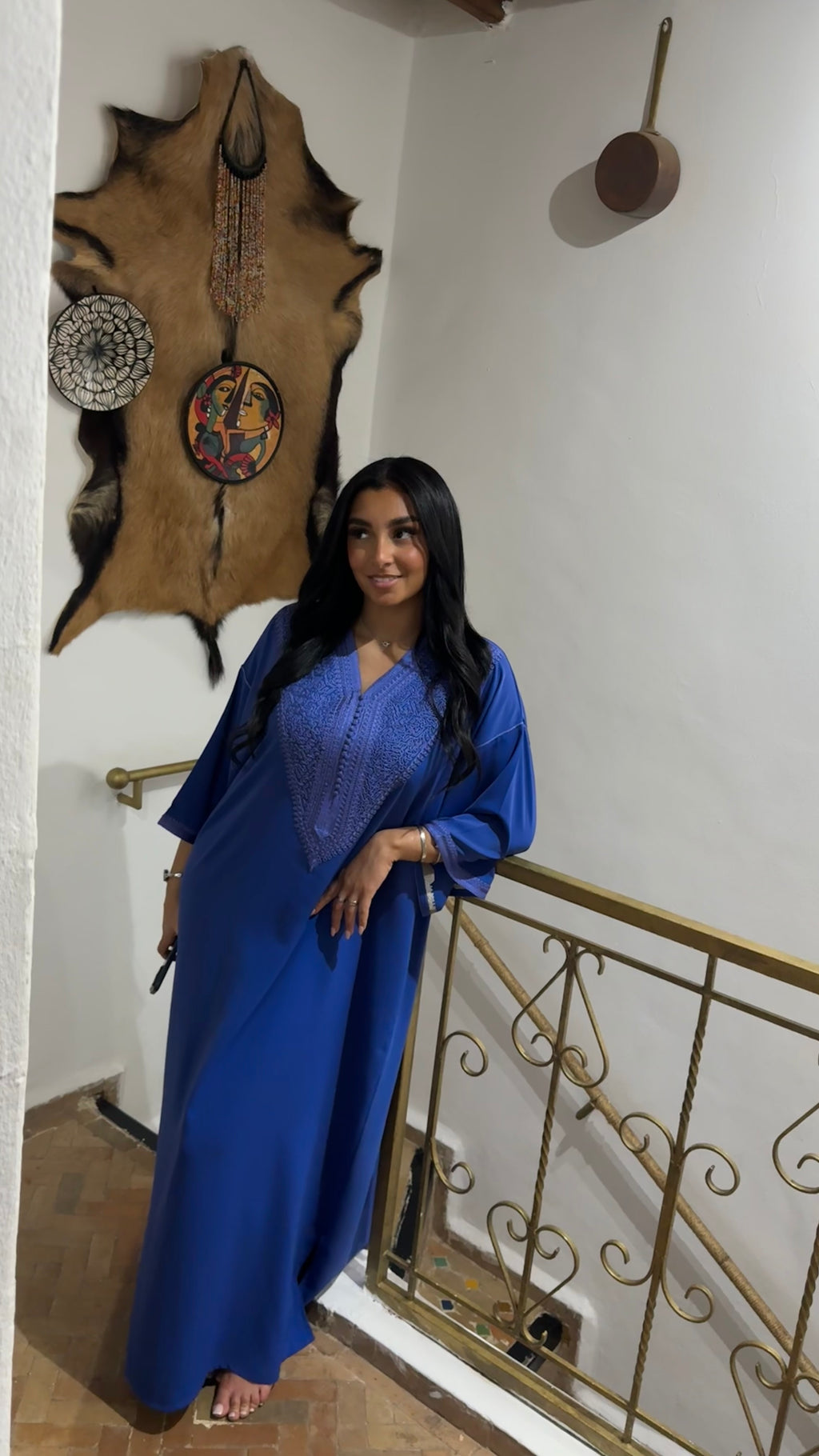 Gandoura Abaya Majorelle