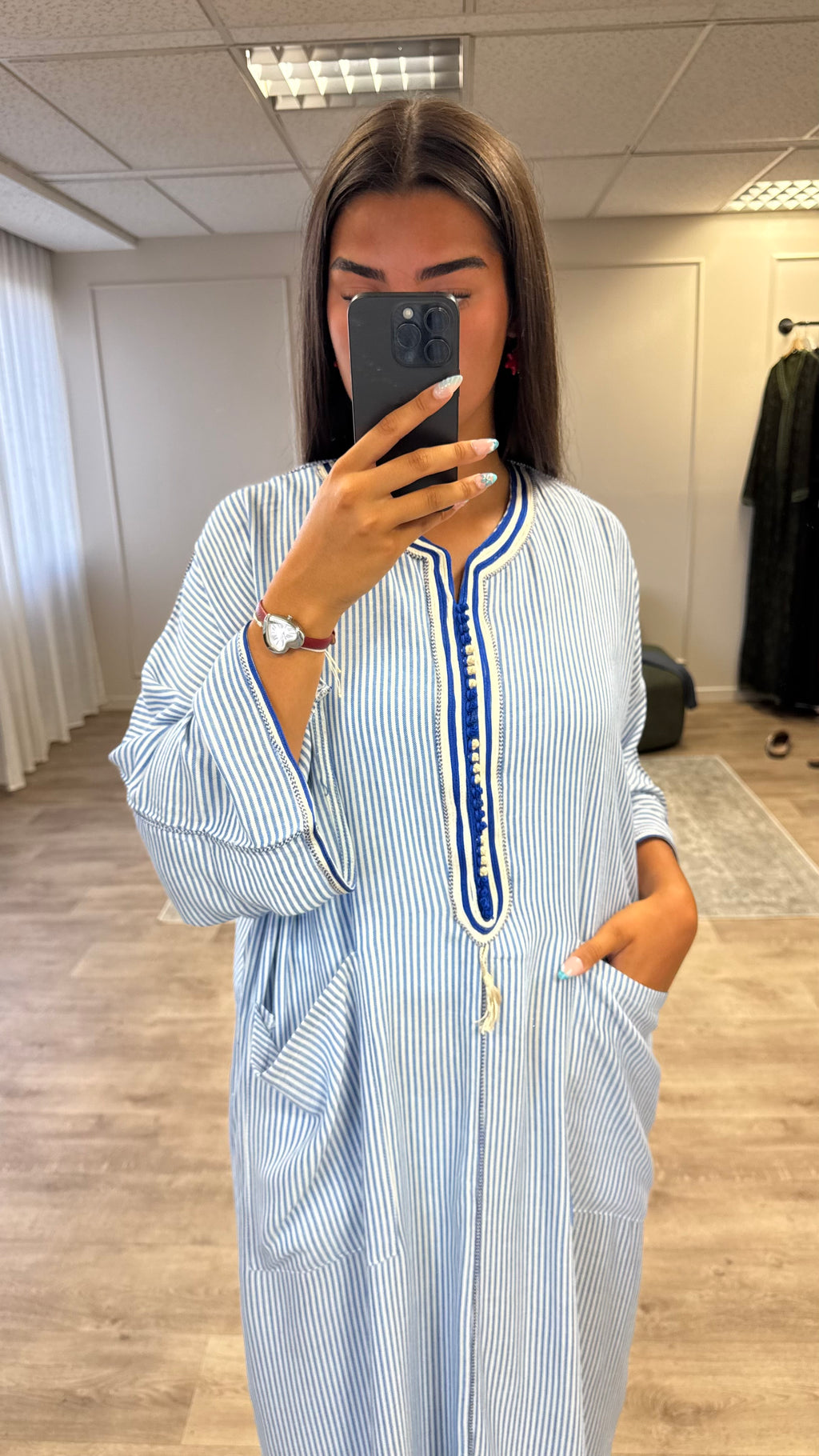 Gandoura Mrakchia Bleu roi
