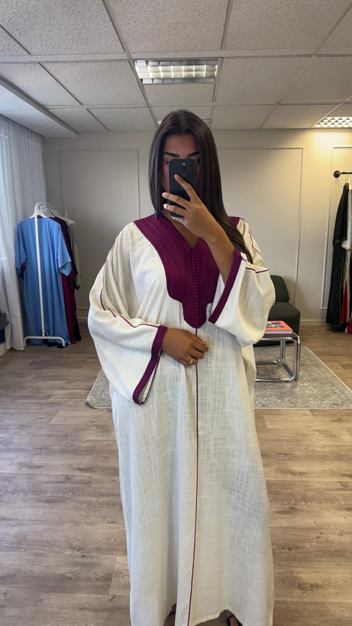 Gandoura Lina Prune