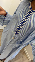 Gandoura Mrakchia Bleu roi