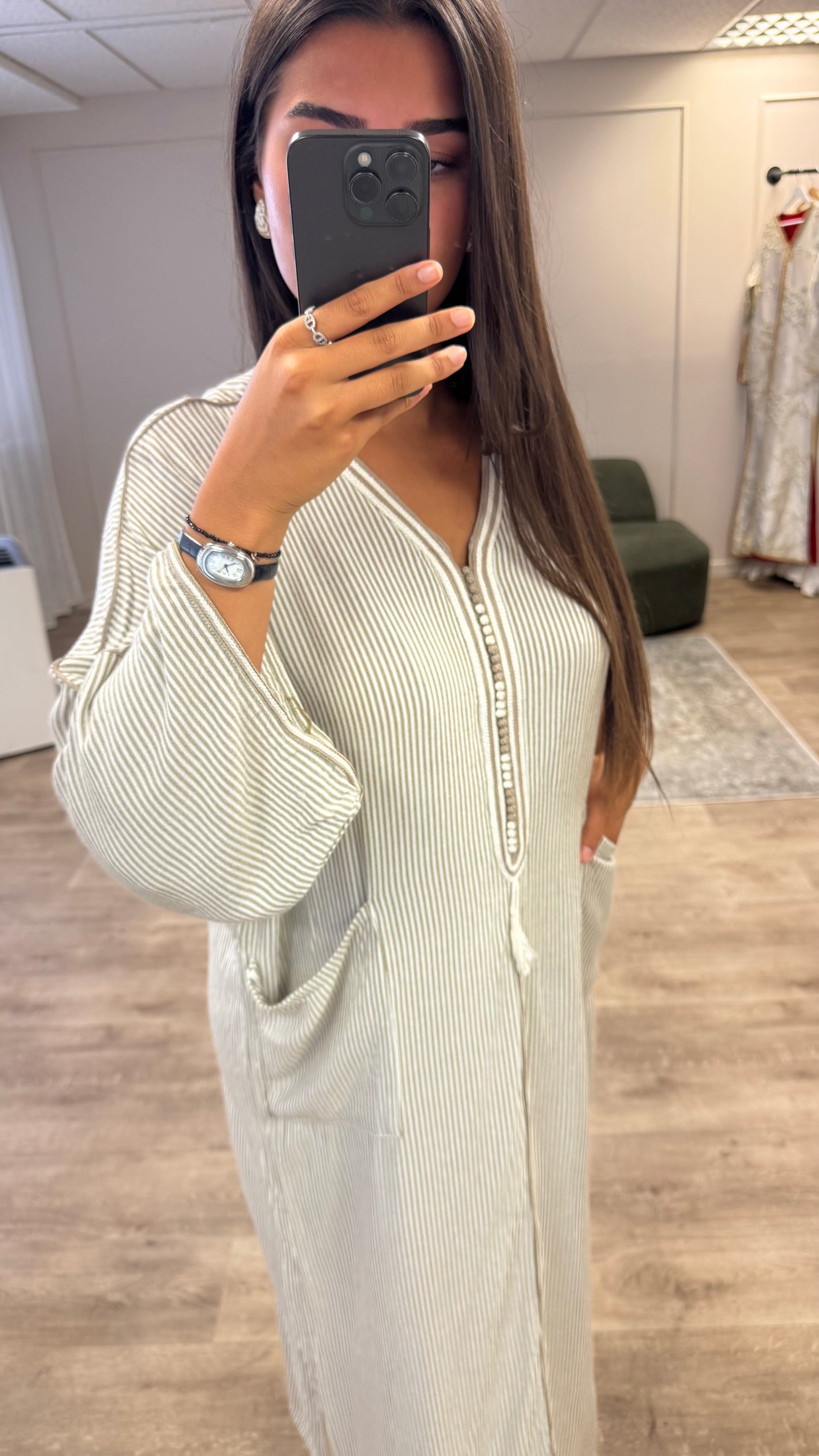 Gandoura Mrakchia Taupe