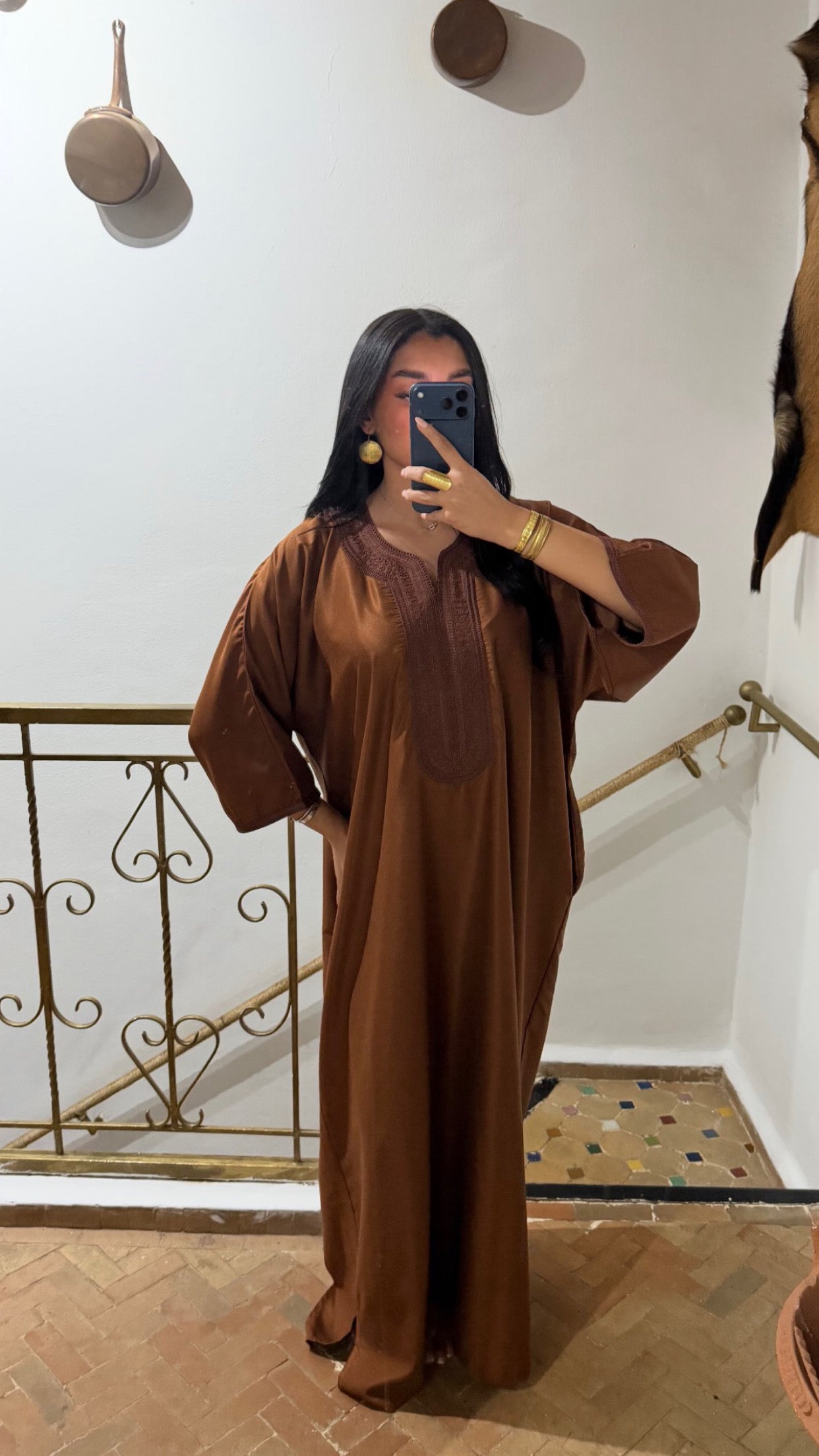 Gandoura Mixte Cannelle