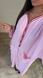 Gandoura Mrakchia Rose Bonbon