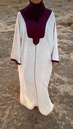 Gandoura Lina Prune
