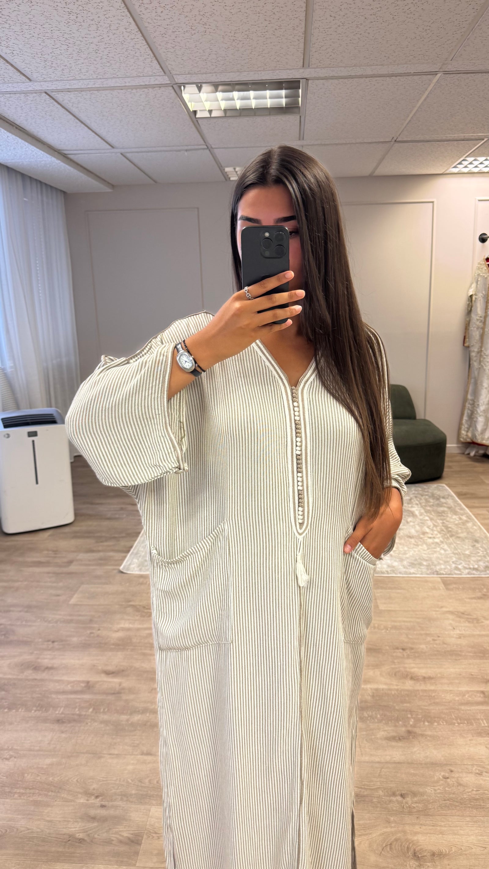 Gandoura Mrakchia Taupe