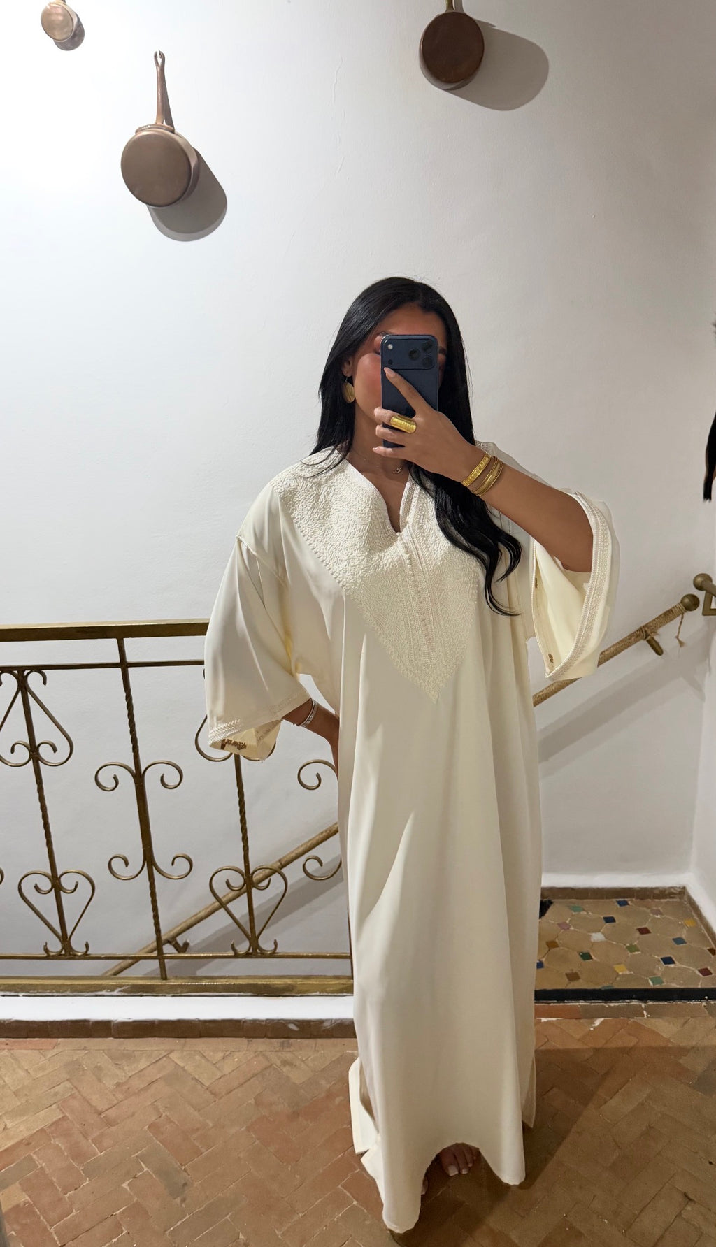 Gandoura Abaya Perle