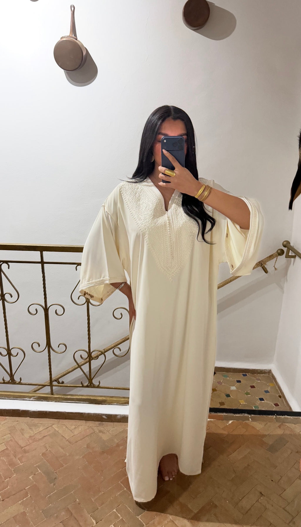 Gandoura Abaya Perle