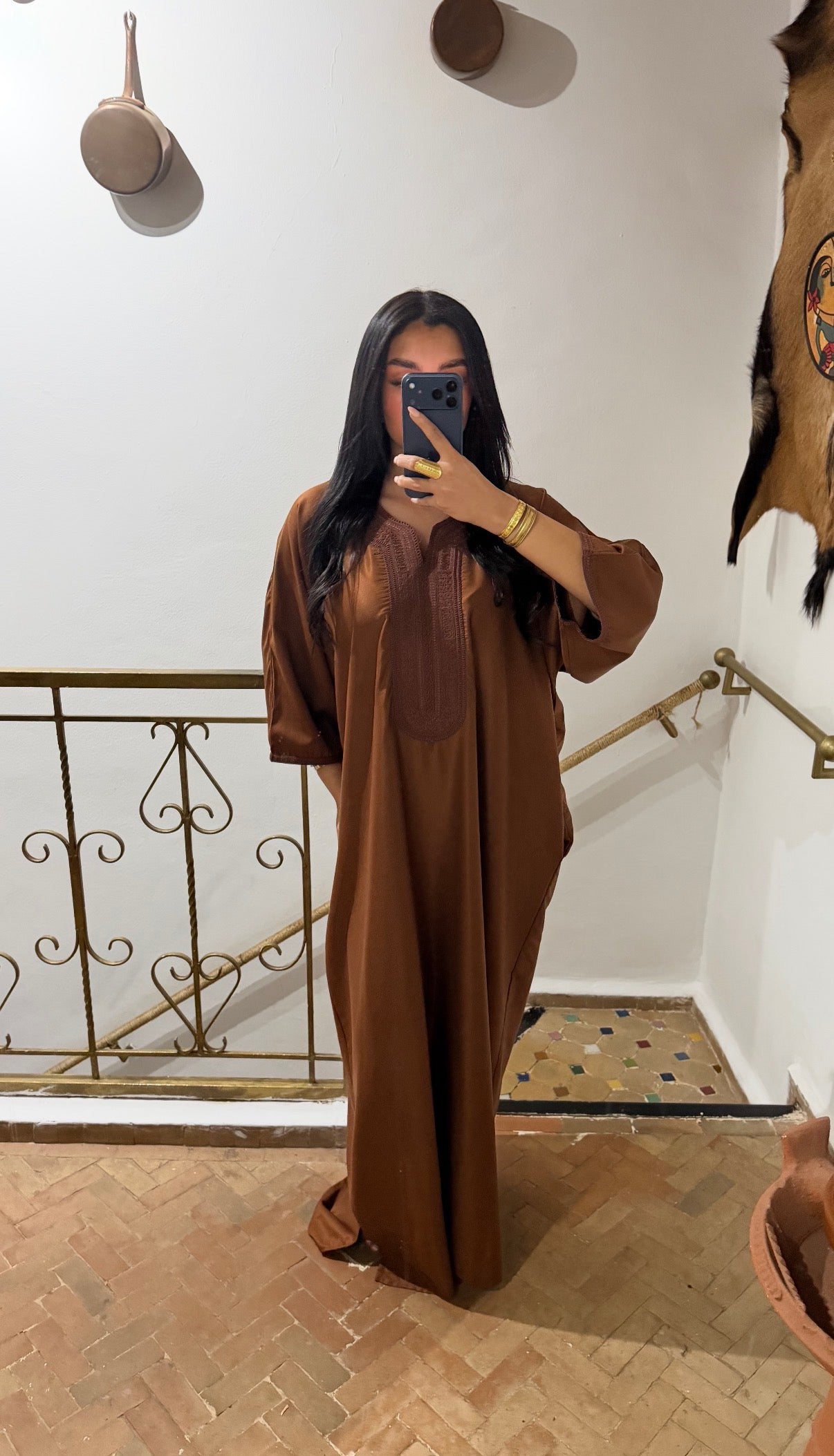 Gandoura Mixte Cannelle