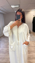 Gandoura Mrakchia Blanc Beige