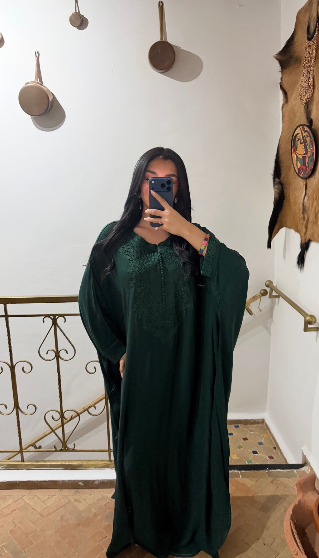 Gandoura Papillon Émeraude