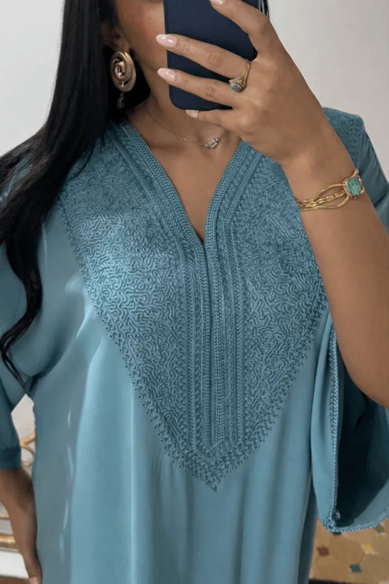 Gandoura Abaya Azur - ChayraKaftan