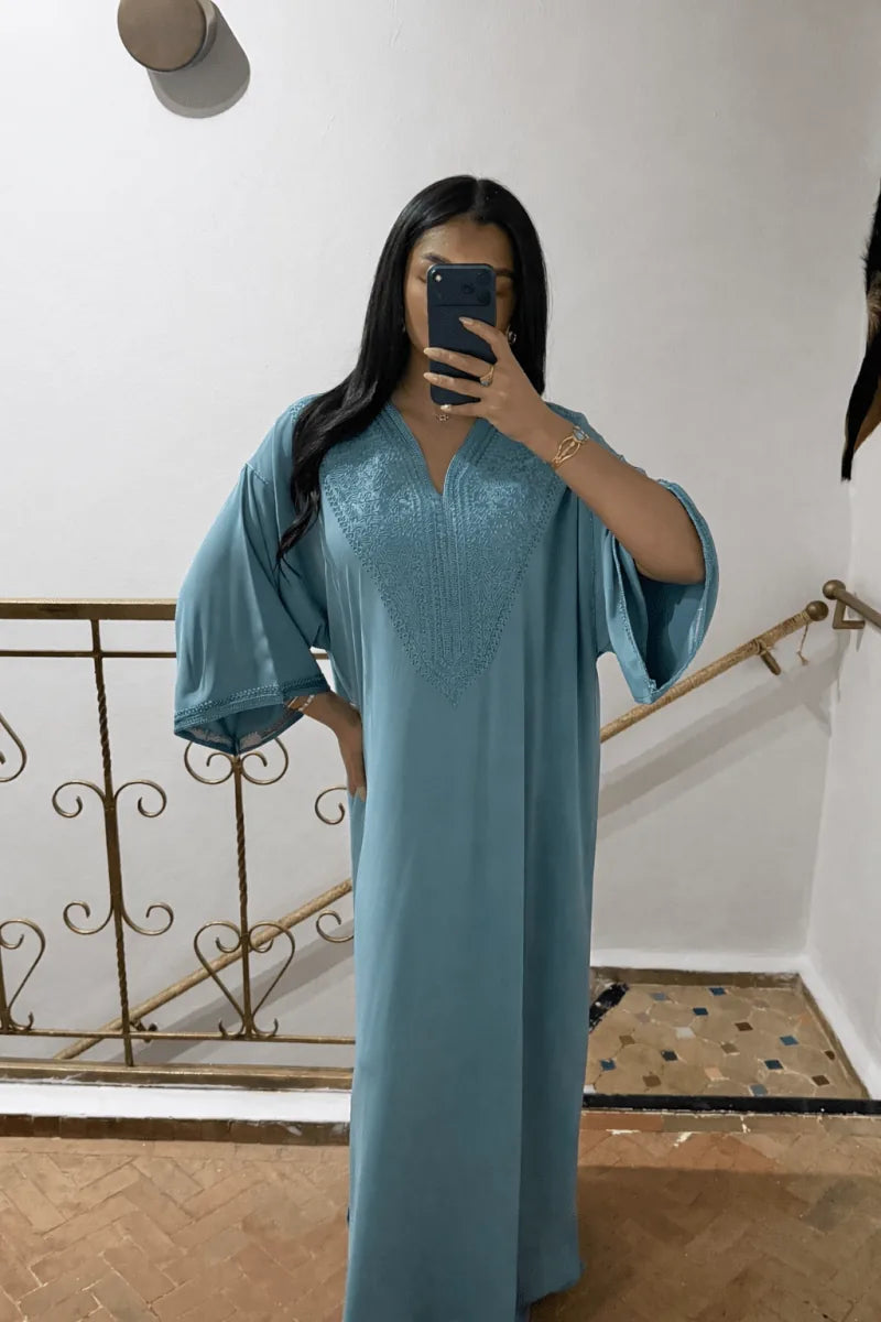 Gandoura Abaya Azur - ChayraKaftan