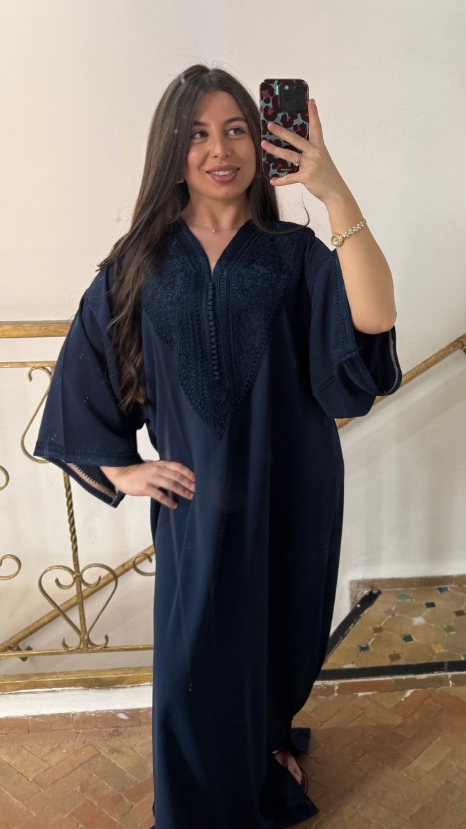 Gandoura Abaya Marine - ChayraKaftan
