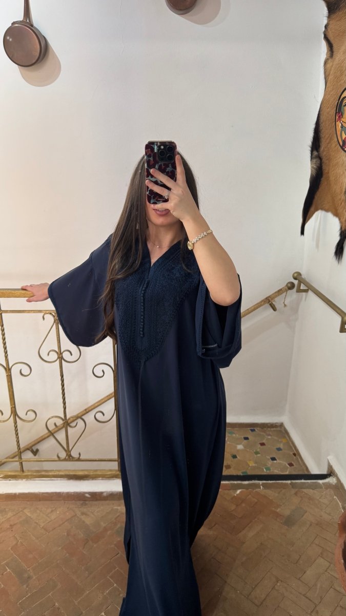 Gandoura Abaya Marine - ChayraKaftan
