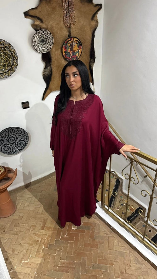 Gandoura Papillon Rubis - ChayraKaftan